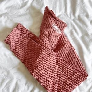 Booty By Brabants Rosé Pink Full Length Croco Skin Leggings